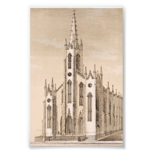 Sint-Nicolaaskerk in New York City Foto Afdruk