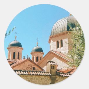Sint-Nicolaaskerk - Kotor - Montenegro Ronde Sticker