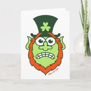 Sint Paddy's Day Stress Leprechaun Kaart