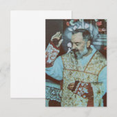 Sint Padre Pio Bedankkaart (Voorkant / Achterkant)