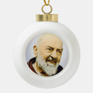Sint-Padre Pio kerstversiering Keramische Bal Ornament