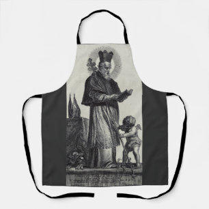 Sint Patrick Apostel van Ierland Monochrome Kunst Schort