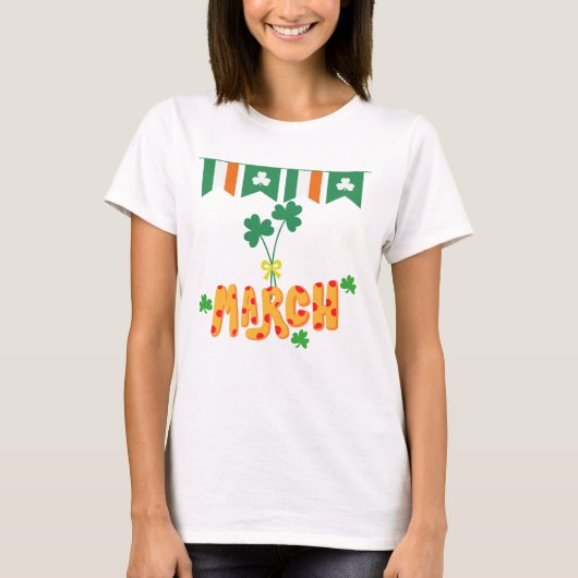Sint-Patrick maart T-shirt (Voorkant)