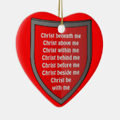 Sint Patrick's borstplaat gebedornament Keramisch Ornament (Rechts)