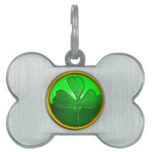 SINT PATRICK'S CELTIC HEART, SHAMROCK HUISDIEREN NAAMPLAATJE