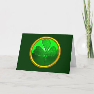 SINT PATRICK'S CELTIC HEART, SHAMROCK KAART