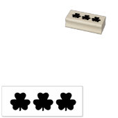 Sint-Patricks-d-dag drie shamrocken Stamp Rubberstempel (Gestempeld)