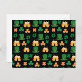 Sint patrick's dag celtic, Iers grappig bier, char Briefkaart (Voorkant / Achterkant)