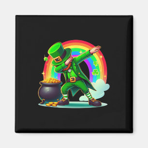 Sint-Patricks Dag Dabbing Leprechaun Boys Girls Ma Magneet