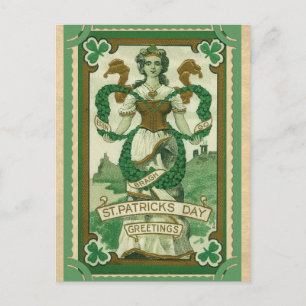 Sint Patricks Dag Greetings Erin Go Bragh Briefkaart