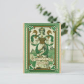 Sint Patricks Dag Greetings Erin Go Bragh Briefkaart (Staand voorkant)