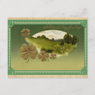 Sint Patricks Dag Greetings Irish Shamrock Briefkaart