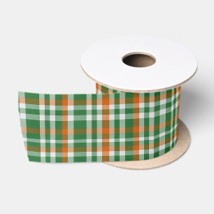 Sint-Patrick's dag Ierland Vlag gekleurde gingham Lint