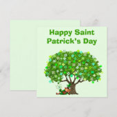 Sint-Patrick's Dag Kaart (Voorkant / Achterkant)