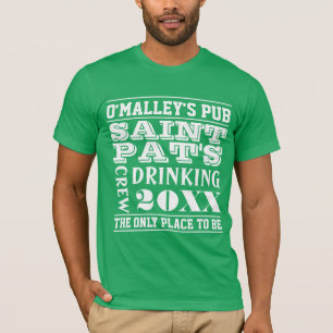 Sint-Patricks dag van het Drink bemanningsteam T-shirt