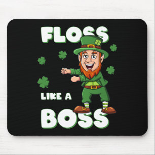 Sint-Patricks-dag-verlies als een boss-leprechaun- Muismat