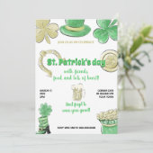 Sint-Patrick's dag viering Kaart (Staand voorkant)