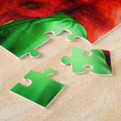 Sint-Patricks-dag vrouw in Green Tophat Legpuzzel (Zijkant)