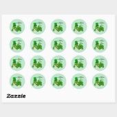 Sint-Patrick's Day Alligator Holiday Ronde Sticker (Vel)