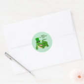 Sint-Patrick's Day Alligator Holiday Ronde Sticker (Envelop)