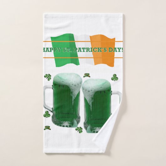 Sint-Patrick's Day Bathroom Towel Set Beer Bad Handdoek (Handdoek)
