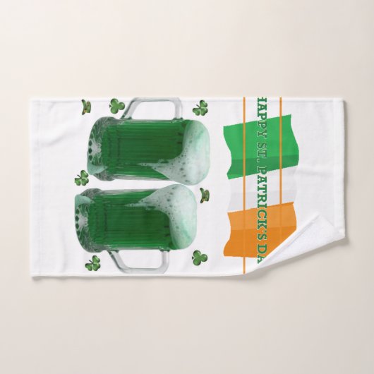 Sint-Patrick's Day Bathroom Towel Set Beer Bad Handdoek (Handdoek)