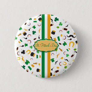 Sint Patrick's Day beroemde artikelen Ronde Button 5,7 Cm