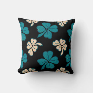 Sint Patrick's day Clover Shamrock Drawing Pattern Kussen