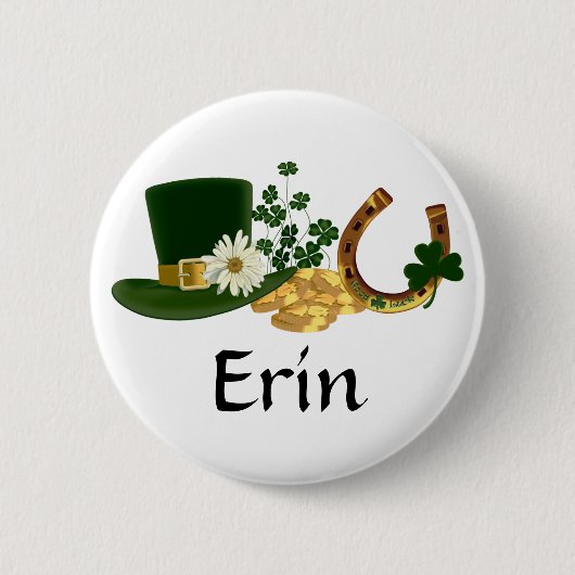 Sint Patrick's Day Design Ronde Button 5,7 Cm (Voorkant)