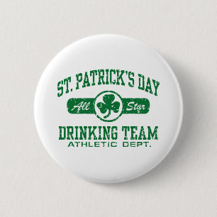 Sint-Patrick's Day Drink team Ronde Button 5,7 Cm
