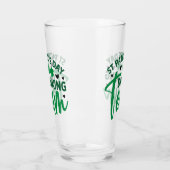 Sint Patrick's Day Drink Team Shamrock Glas (Links)