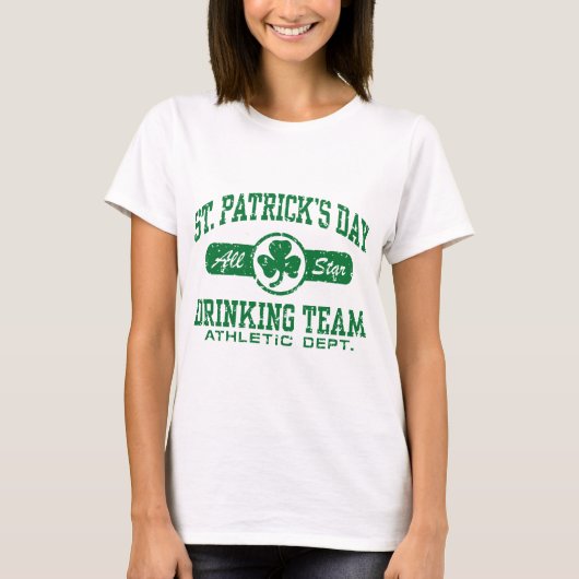 Sint-Patrick's Day Drink team T-shirt (Voorkant)
