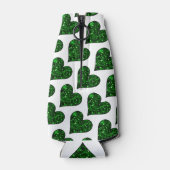 Sint-Patrick's Day Emerald Heart-fles koeler (Achterkant)