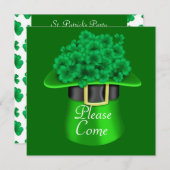 Sint-Patricks Day-feestdagen Kaart (Voorkant / Achterkant)