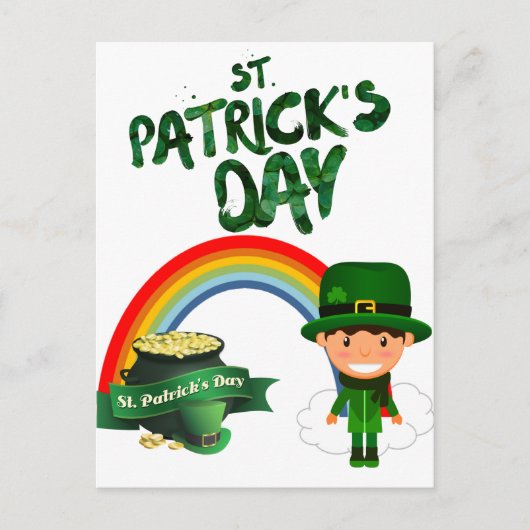 Sint Patrick's Day giften Briefkaart (Voorkant)