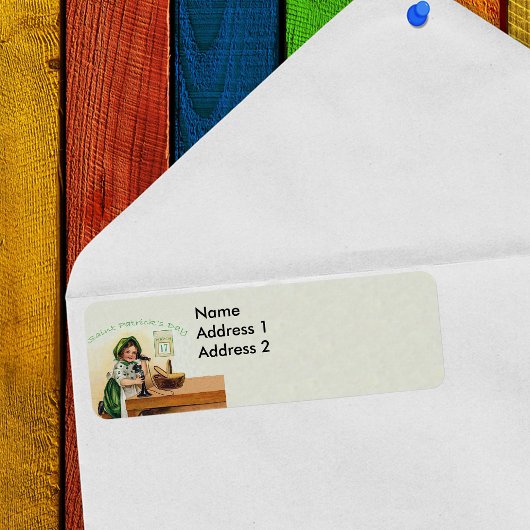  Sint Patrick's Day Girl Etiket