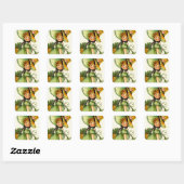  Sint Patrick's Day Girl Vierkante Sticker (Vel)