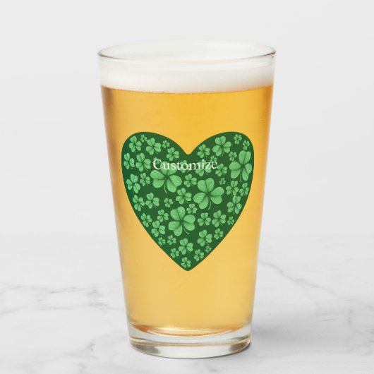 Sint Patrick's Day Glas (Voorkant gevuld)