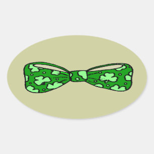 Sint-Patrick's Day Green Bow Stropdas Sticker