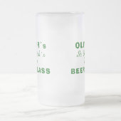 Sint Patrick's day Green Clover Name Matglas Bierpul (Center)