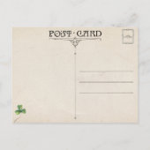 Sint Patrick's Day Greeting met Top Hat Briefkaart (Achterkant)
