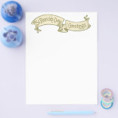 Sint Patrick's Day Greetings Golden Banner Flyer (Enkel)