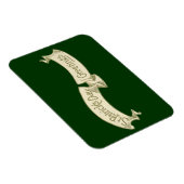 Sint Patrick's Day Greetings Golden Banner Magneet (Rechterzijde)