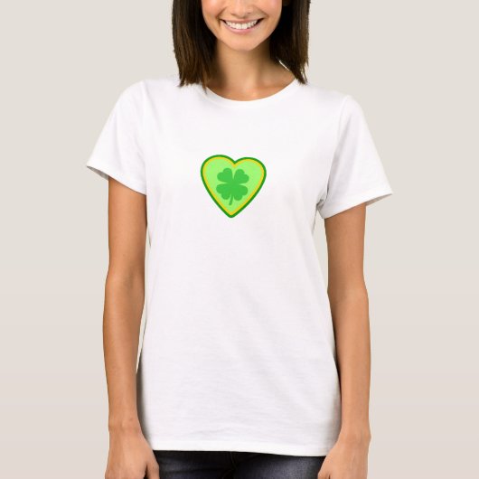 Sint-Patrick's Day Heart T-shirt (Voorkant)