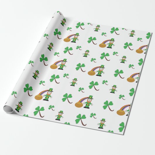 Sint-Patrick's Day inpakpapier (Uitgerold)