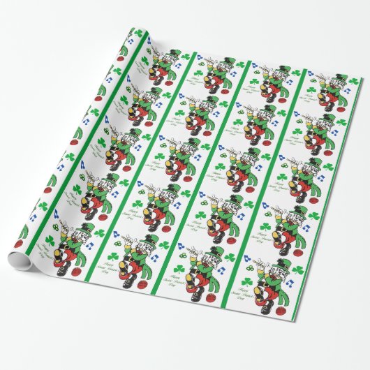 Sint-Patrick's Day inpakpapier (Uitgerold)