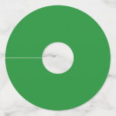 Sint Patrick's Day Irish flag with shamrocks Wijnglaslabel (Achterkant)