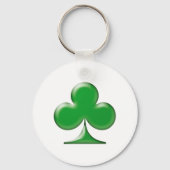 Sint Patrick's Day Irish Green Clover Shamrock Sleutelhanger (Voorkant)