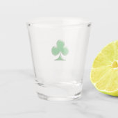 Sint Patrick's Day Irish Green Clover Symbol Shot Glas (Achterkant)