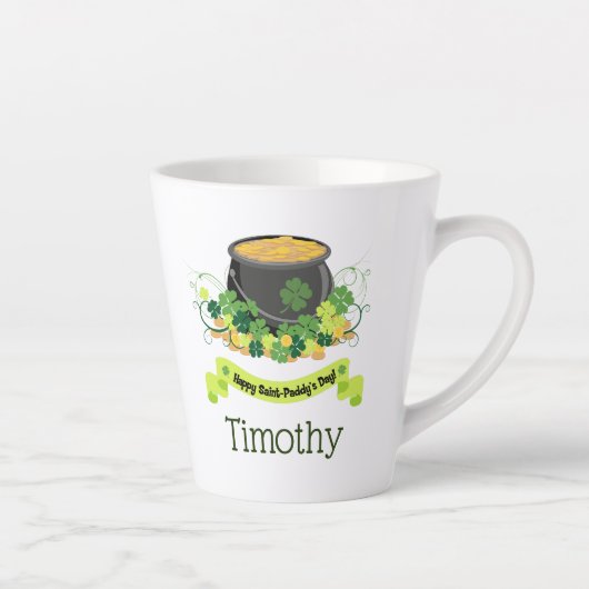 Sint-Patrick's Day is leuk en aardig Latte Mok (Rechts)